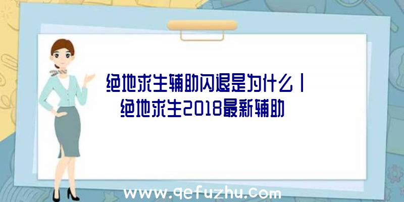 「绝地求生辅助闪退是为什么」|绝地求生2018最新辅助